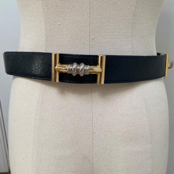 Guy Laroche Paris Navy Belt - Picture 1 of 7